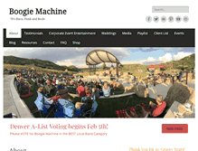 Tablet Screenshot of boogiemachine.com